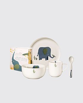 ASA set-5 kids tableware - Emma elephant