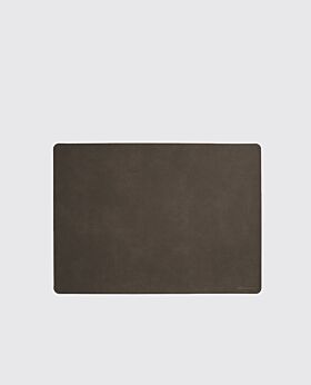 ASA placemat PU soft leather look - earth