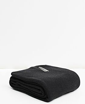 Bemboka Pure Cotton Moss Stitch King/Queen Blanket - Charcoal