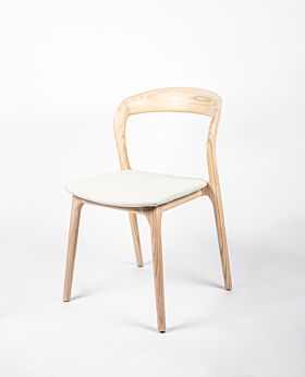 Raglan ash dining chair - oatmeal fabric