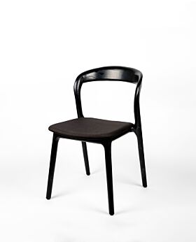 Raglan dining chair - ash/black fabric