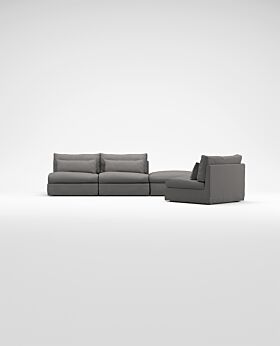Milano set B modular sofa R3 Iron