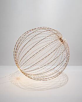Capella LED foldable sphere copper w copper wire - large