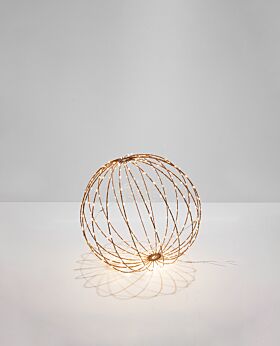 Capella LED foldable sphere copper w copper wire - small