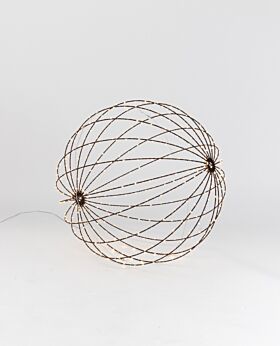 Capella LED foldable sphere chocolate w copper wire - medium