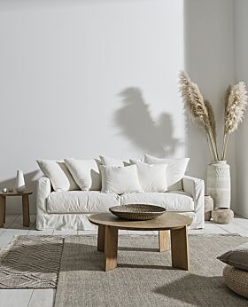 Amalfi 2.5 seater sofa - summer ivory 
