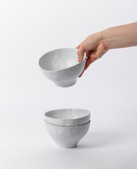 Arlo bowl set of 2 - white