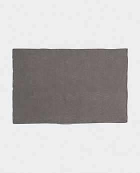 Bay linen placemat - dark grey