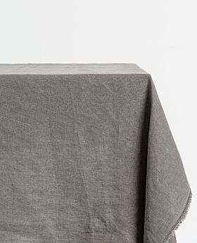 Bay linen tablecloth rectangle - dark grey 