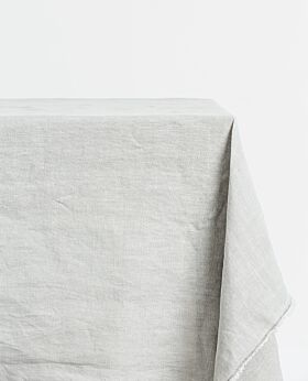 Bay linen tablecloth rectangle large - light grey