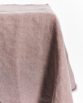 Bay linen tablecloth rectangle large - aubergine
