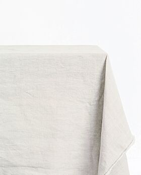 Bay linen tablecloth rectangle large - pebble grey