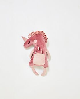 Bertie unicorn with baby - raspberry