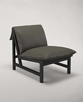 Cantaloupe occasional chair - black oak