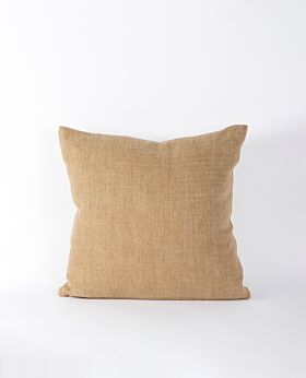 Christophe linen cushion - caramel