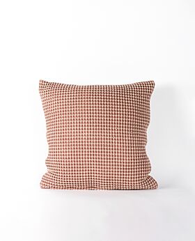 Claude waffle cushion - blush