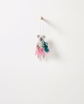 Dash hanging koala with hot pink skirt