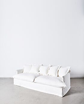 Dawson 3 seater sofa - white