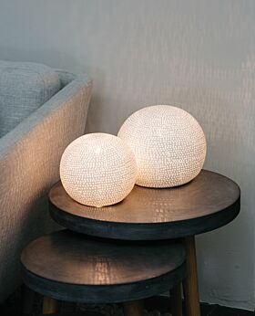 Dianna porcelain sphere table lamp 