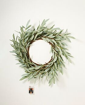 Eucalyptus LED wreath - small