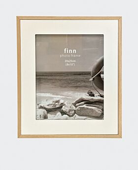 Finn wide photo frame - white