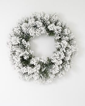 Fir lush snow christmas wreath