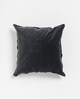 Freya velvet linen cushion- navy