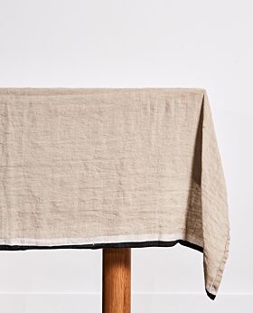 Hemming linen table cloth