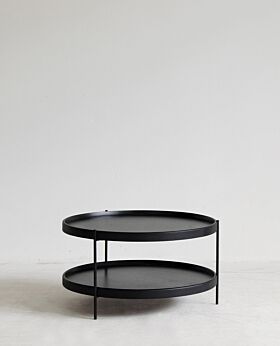 Idaho oak coffee table - black