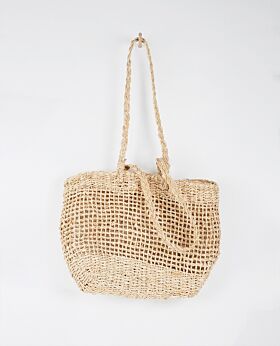 Lally woven tote - light seagrass