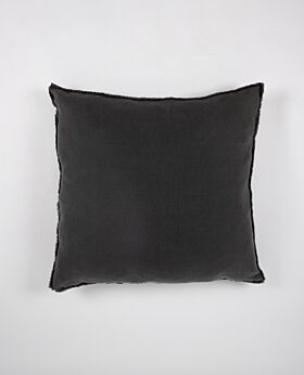 il momento linen euro cushion - charcoal 