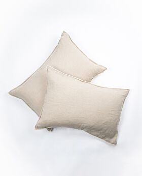 il momento linen pillow case set-2 - flax