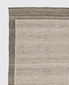 Linie burano wool rug runner metal - 80x280cm