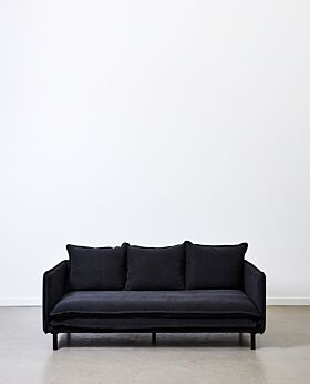 Lucas 3 seater sofa - black