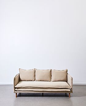 Lucas 3 seater sofa - linen