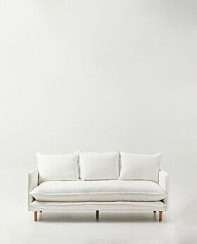 Lucas 3 seater sofa - white