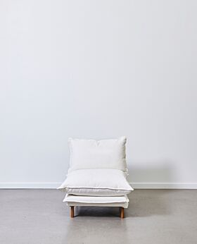 Lucas armless seat - white