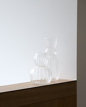 Lucia clear glass vase - small