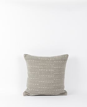 Marley cushion grey with white stitching