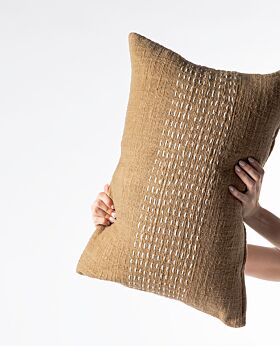 Marley cushion honeycomb with white stitching