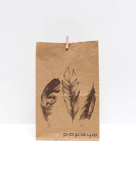 Meadow Easter gift bag - feathers