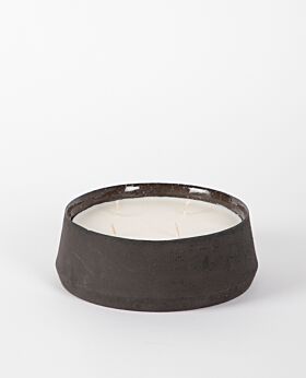 Note 4 wick citronella candle - black - large