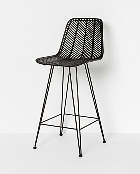 Parker bar stool - black