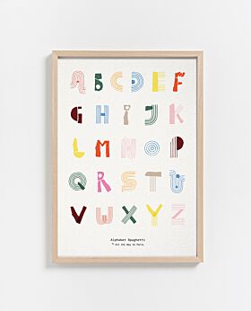 PAPER COLLECTIVE Alphabet Spaghetti print