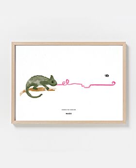 PAPER COLLECTIVE Charlie the Chameleon print