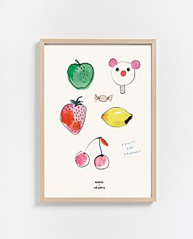 PAPER COLLECTIVE Fruits & Friends print