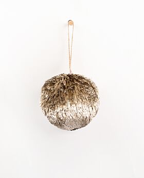 Poem hanging luxe champagne bauble - large