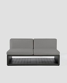 Quadro armless sofa - charcoal