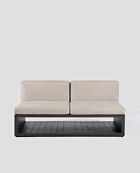 Quadro armless sofa - light grey
