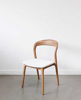 Raglan dining chair - oak/dove fabric
